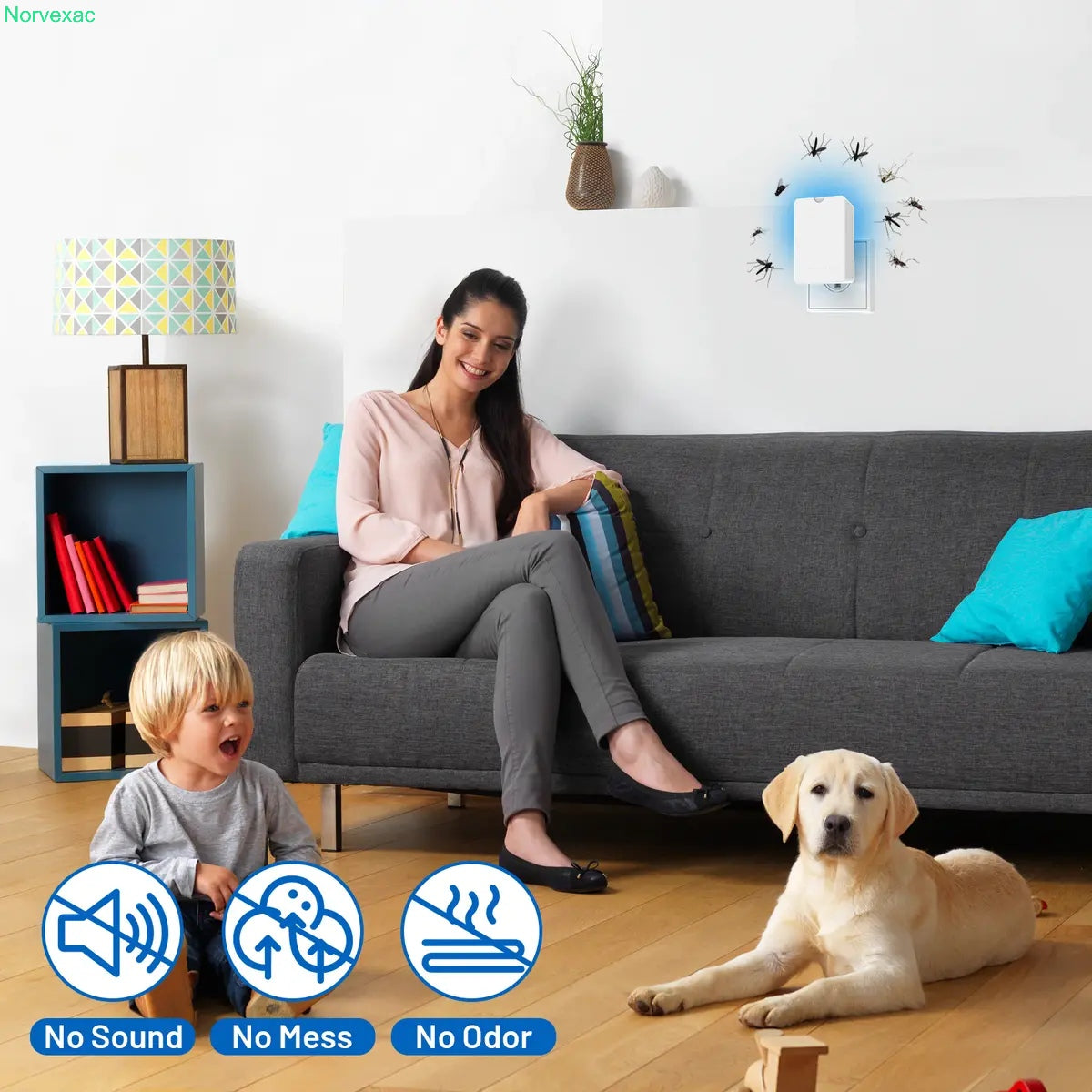 Indoor Flying Insect Trap with UV Light & 5 Refills