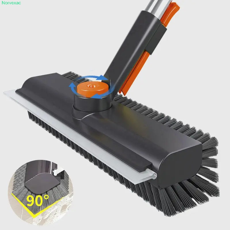 3-in-1 Floor Scrub Brush with Adjustable Handle