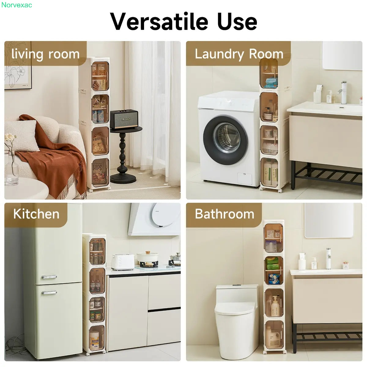 4-Tier Rolling Storage Organizer