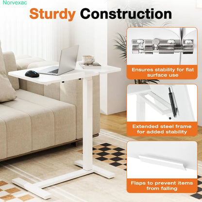 Mobile Bedside Laptop Desk with Wheels