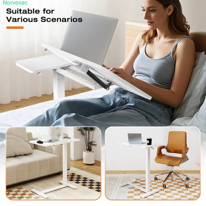 Mobile Bedside Laptop Desk with Wheels