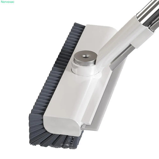 3-in-1 Floor Scrub Brush with Adjustable Handle